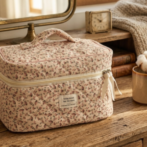 Trousse de toilette Vanity motif fleurie