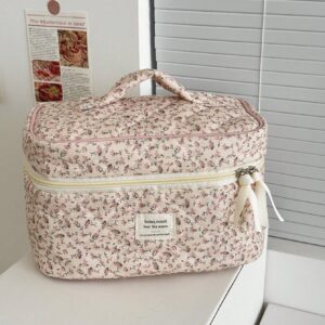 trousse toilette grande vanity fleurie